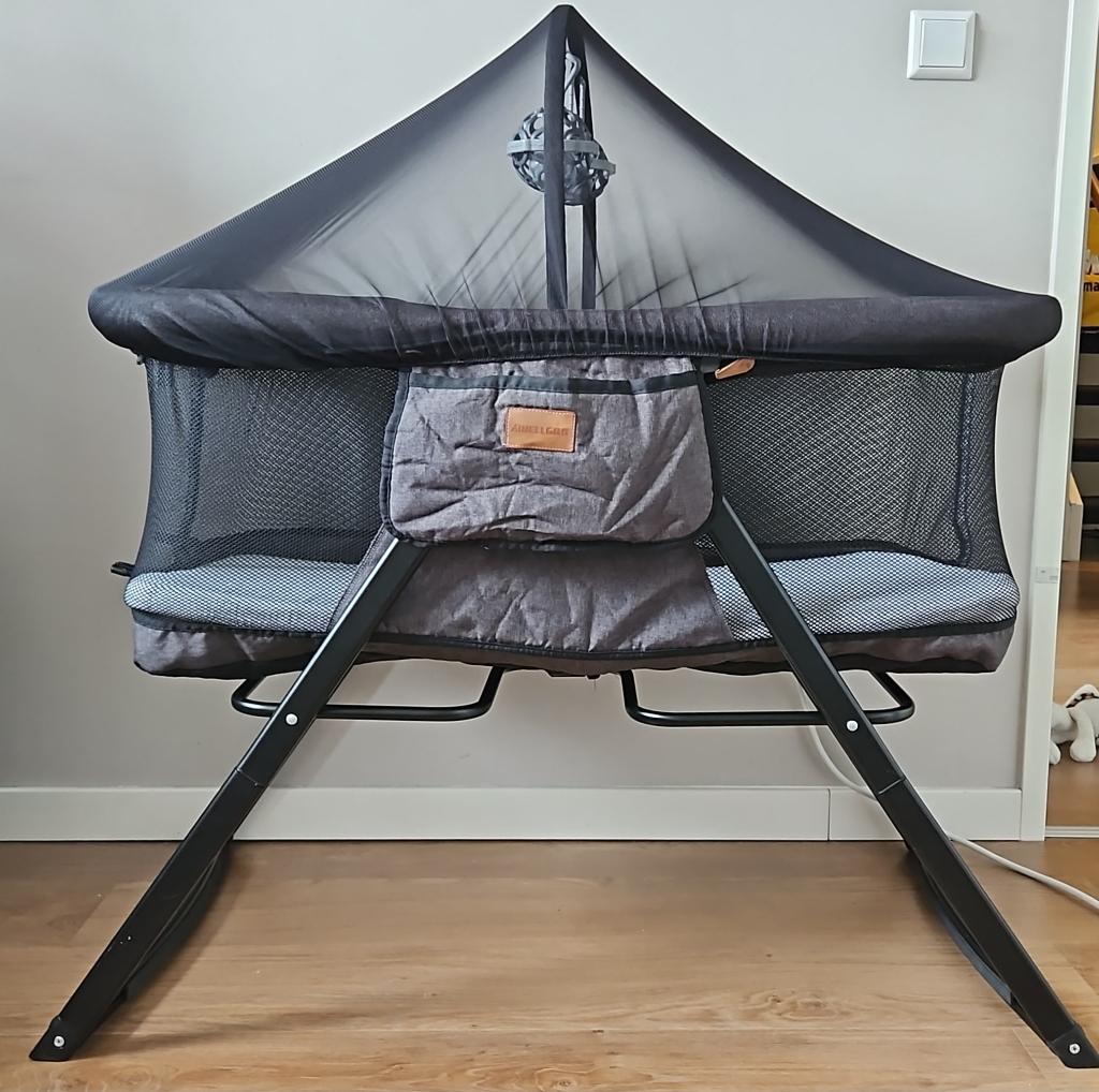 Wellgro inklapbare babywieg 2 in 1 met speelboog+klambor, Nieuw, Ophalen of Verzenden, Minder dan 140 cm, Matras