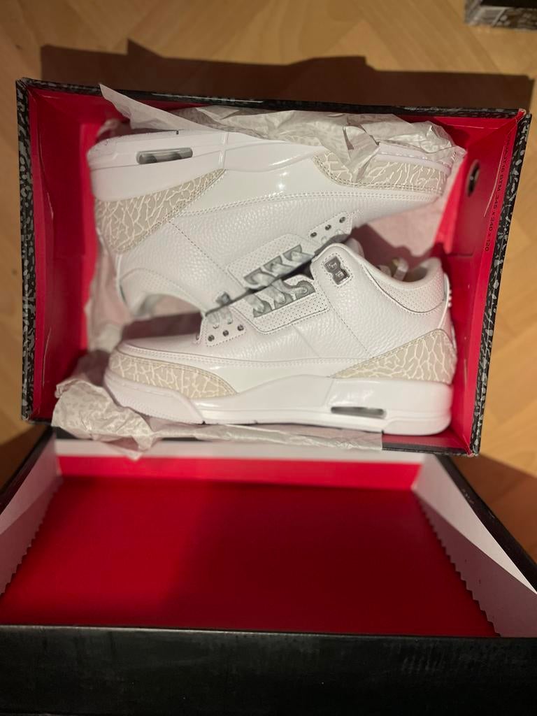 Nike Air Jordan 3 Retro Pure Money, Ophalen of Verzenden, Zo goed als nieuw, IJshockeyschaatsen, Overige merken