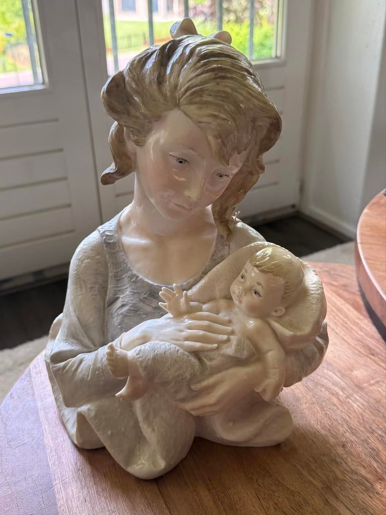 A. Santini Beeld: Vrouw met Baby, 1982, Ophalen of Verzenden