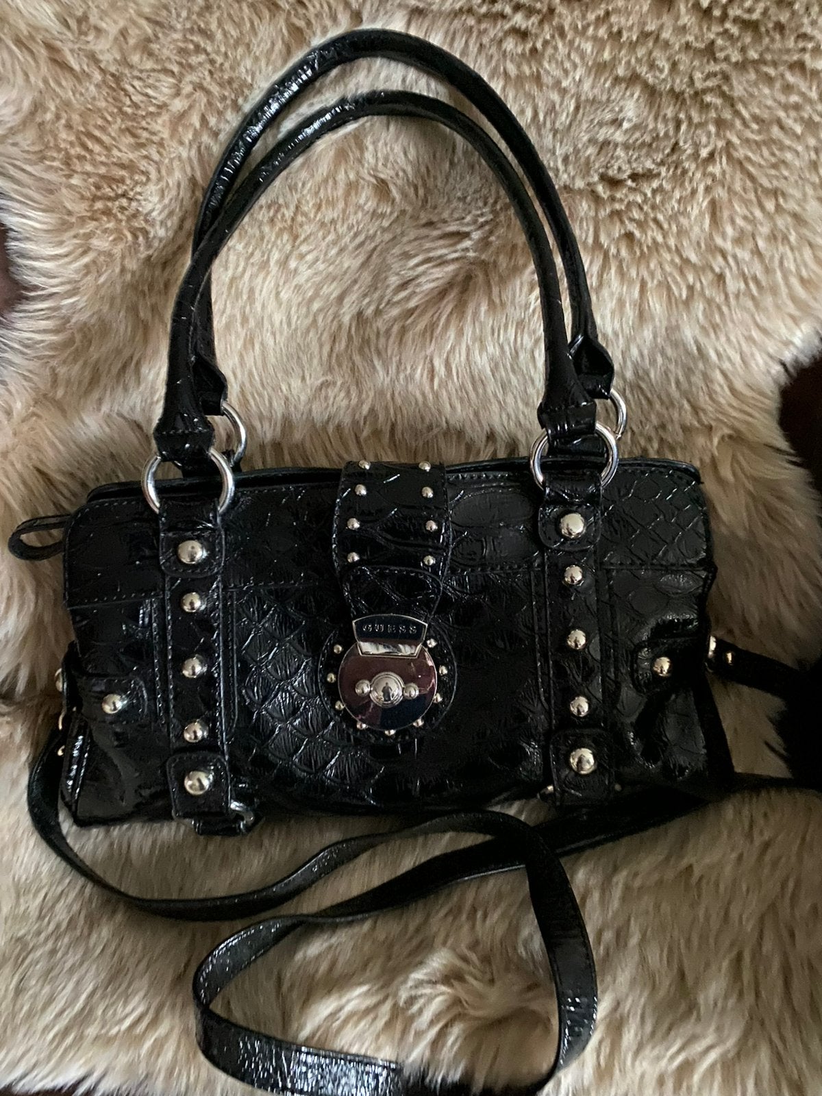 Guess hand en schoudertas nieuw zwart en mooi, Ophalen of Verzenden, Nieuw, Zwart, Schoudertasje