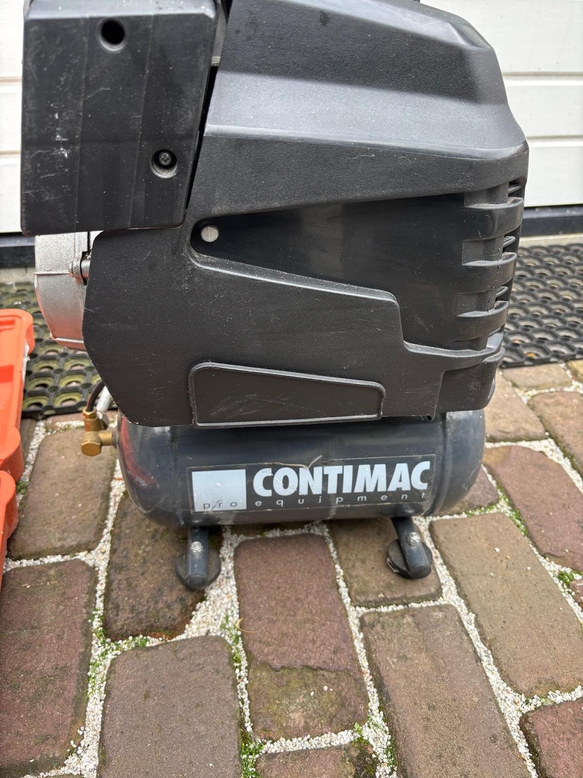Contimac compressor, Paslode  tacker,  slang complete set, Ophalen, 30 t/m 39 cm