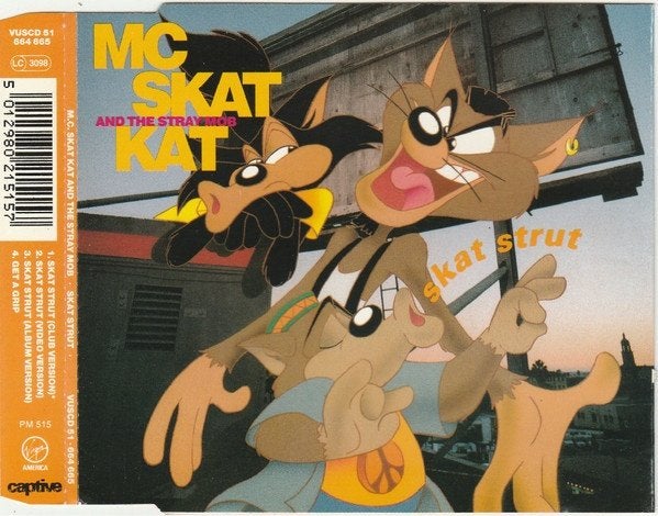 MC SKAT CAT AND THE STRAY MOB CD SINGLE SKAT STRUT, Ophalen of Verzenden, Zo goed als nieuw, Pop