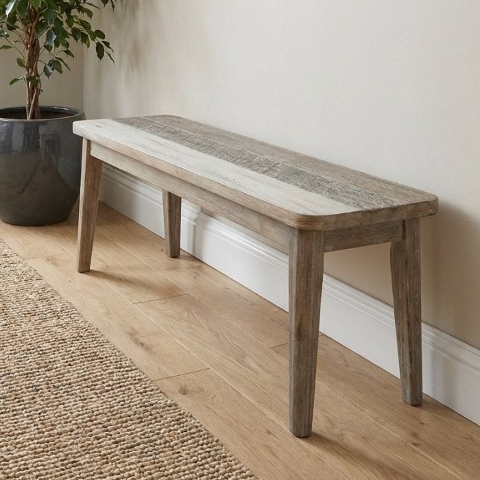 Bankje Havana acaciahout 170 cm eettafelbank, Bruin, Nieuw, Ophalen of Verzenden, Landelijk