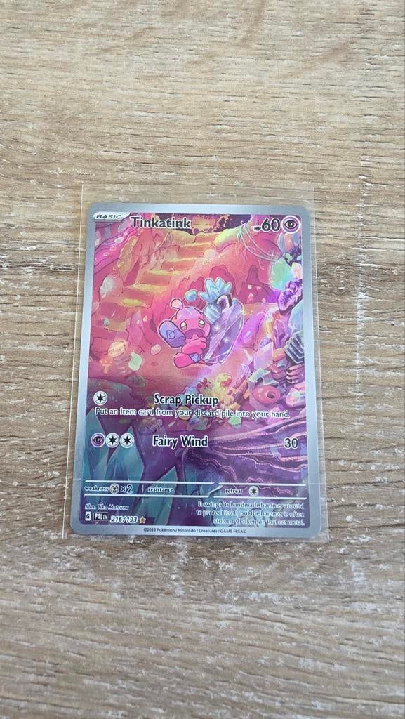 Tinkatink Pokémon Kaart - Nieuwstaat, Ophalen of Verzenden, Nieuw, Losse kaart, Foil