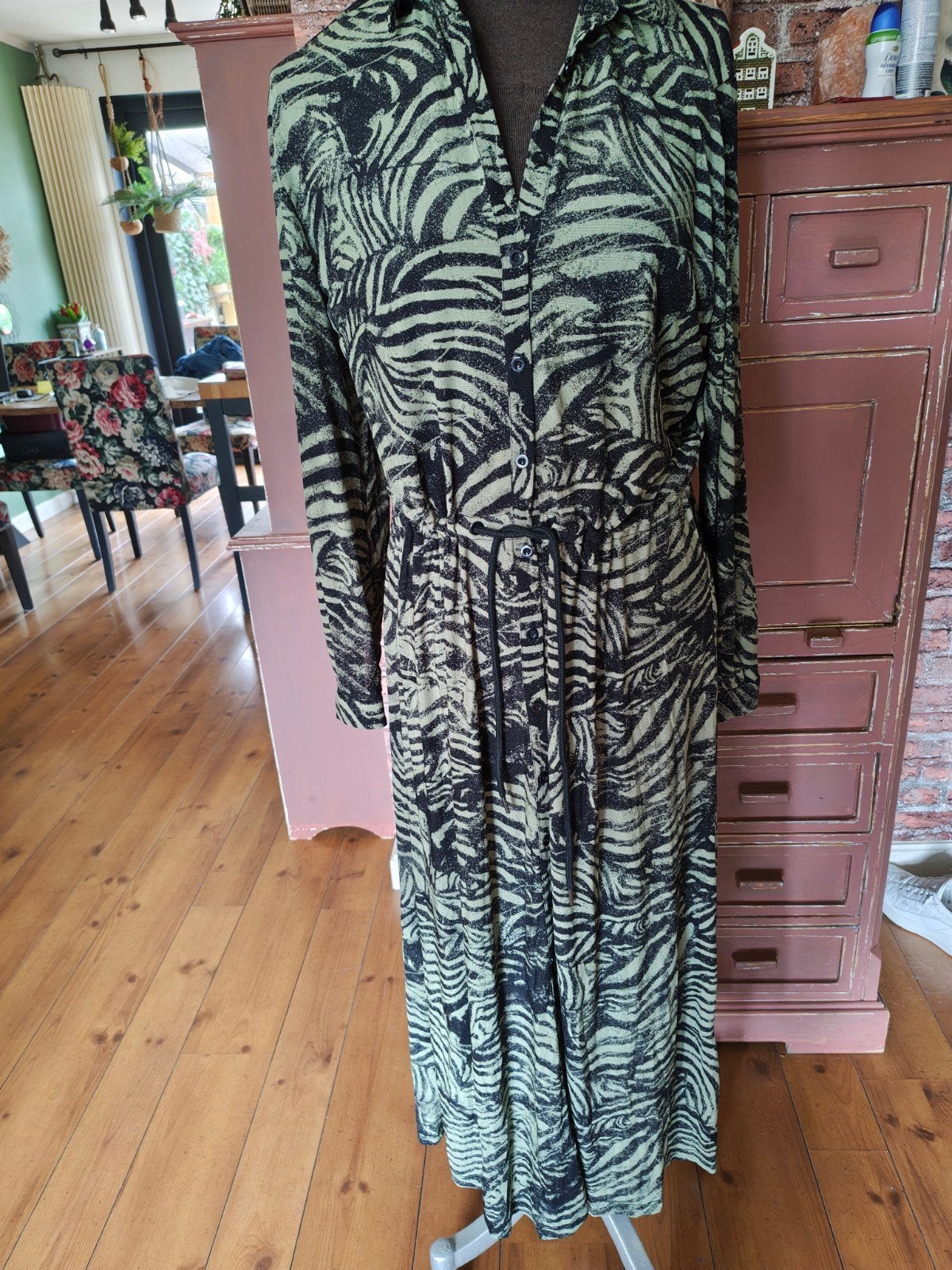 jurk Norah maat 38 groen, Kleding | Dames, Jurken, Ophalen of Verzenden, Zo goed als nieuw, Maat 38/40 (M), Groen