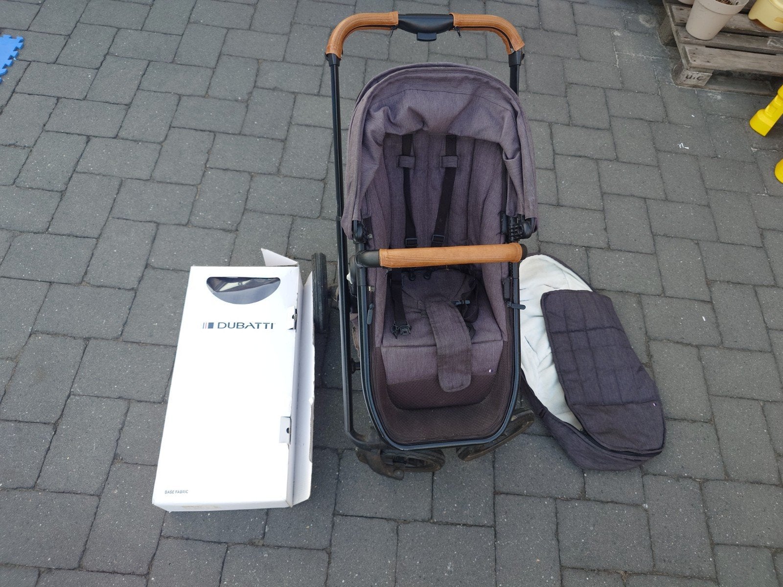 Complete Dubatti kinderwagen., Gebruikt, Verstelbare duwstang, Combiwagen, Ophalen