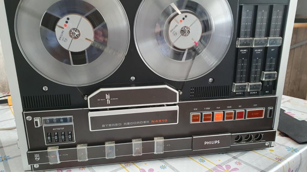 Philips N4510  nu met versterker en boxen, Ophalen, Bandrecorder, Met banden