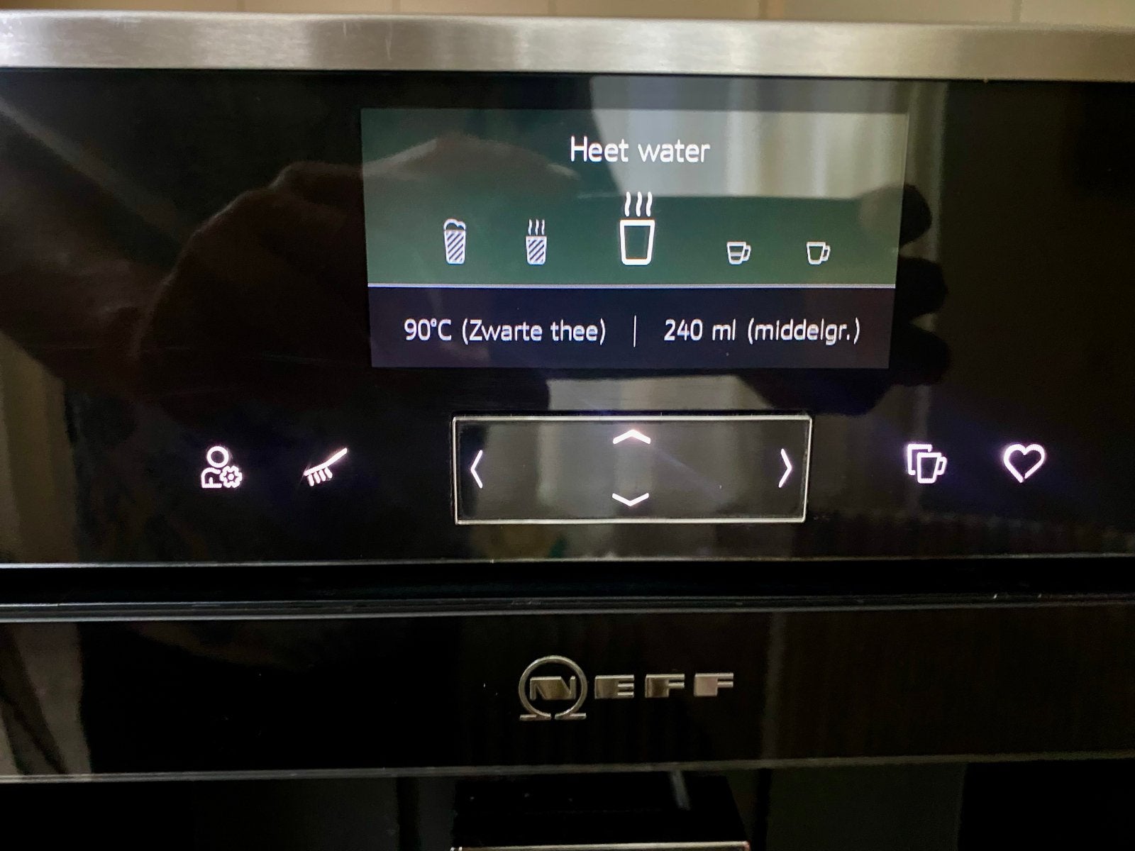 Neff C17KS61N0/01 Inbouw Koffiemachine gereviseerd-Zwart/RVS, Ophalen, Gebruikt, Koffiemachine, Koffiebonen