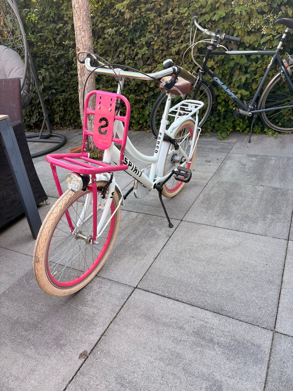 Spirit Cargo N3 Meisjesfiets - Wit/Roze 22 inch, Ophalen, Terugtraprem, 22 inch, Gebruikt