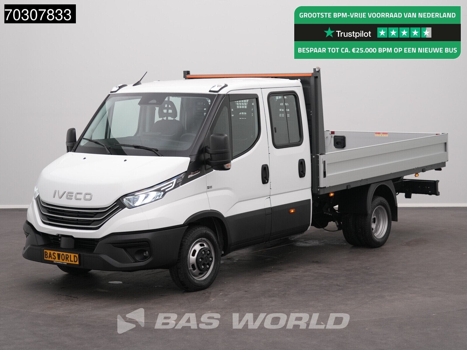 Iveco Daily 35C21 3.0L Open Laadbak Dubbel Cabine 210PK Dubb, Automaat, Stof, Euro 6, 4 cilinders
