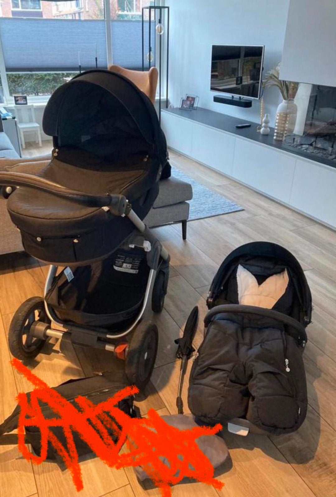 Kinderwagen stokke, Ophalen of Verzenden, Zo goed als nieuw, Overige merken