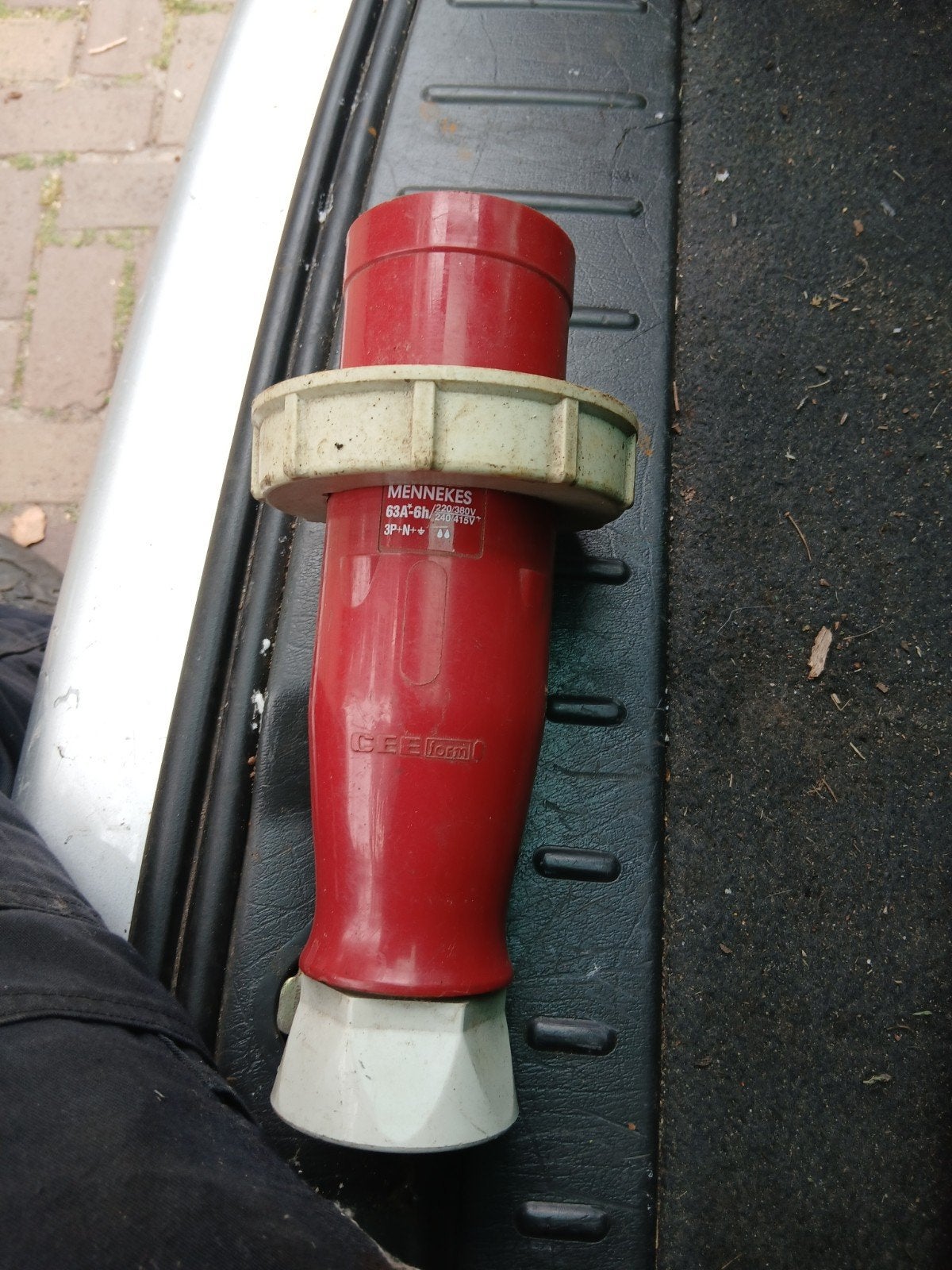 Mennekes krachtstroomsteker 63A - 5-polig, Doe-het-zelf en Verbouw, Elektra en Kabels, Ophalen of Verzenden