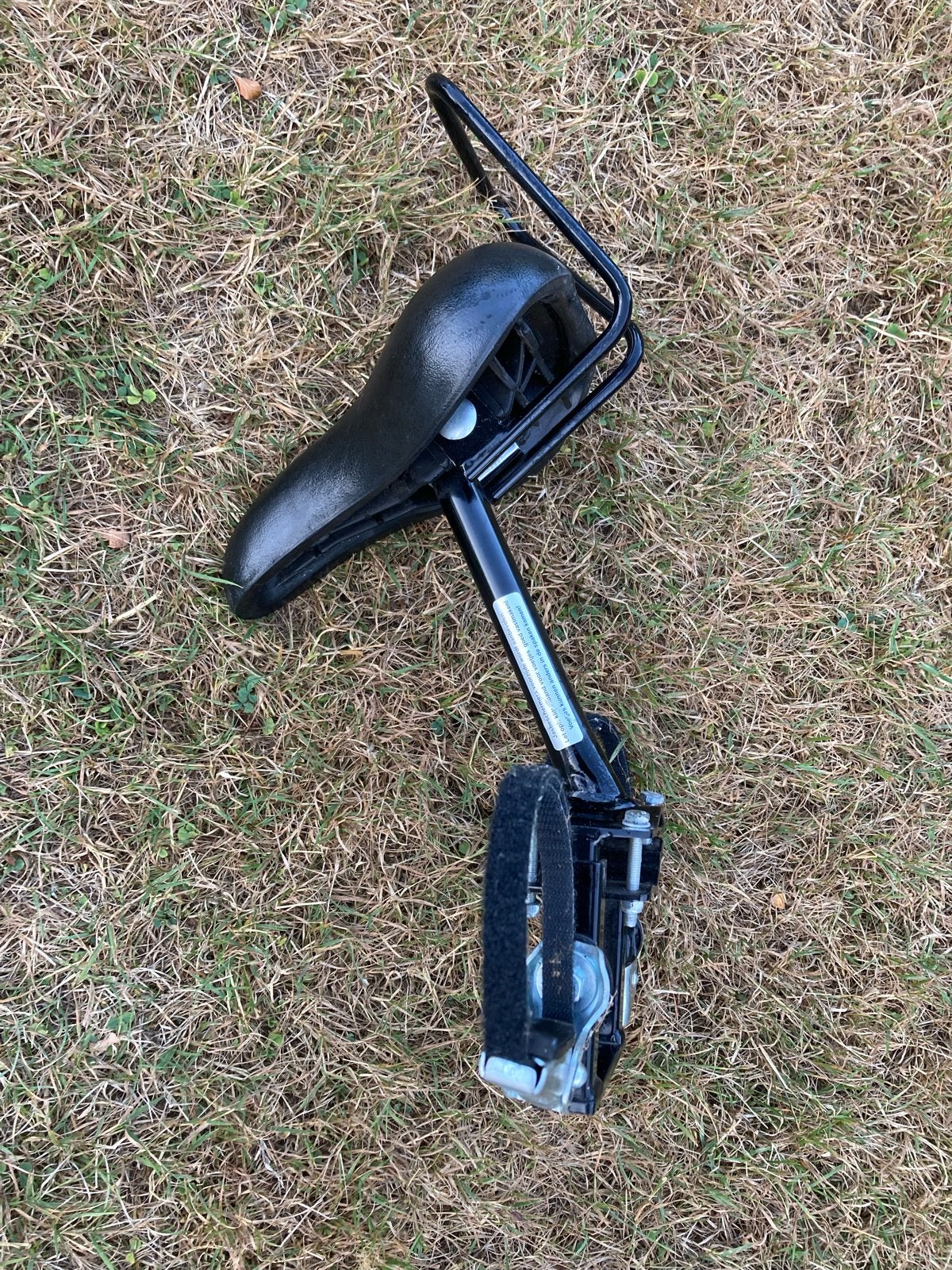 Fietszitje/zadel voor op stang, model 3, 0 t/m 18 kg, Voorzitje, Ophalen of Verzenden, Gebruikt