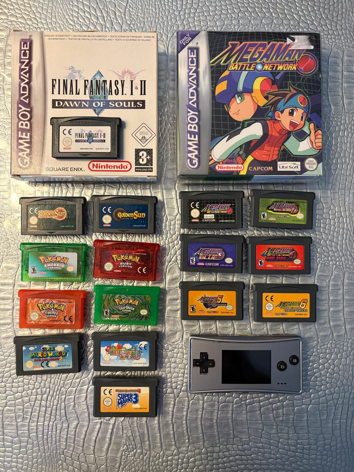 Game Boy Advance SP Micro met 18 GBA games en 2 boxed games, Spelcomputers en Games, 1 speler, Ophalen of Verzenden, Zo goed als nieuw