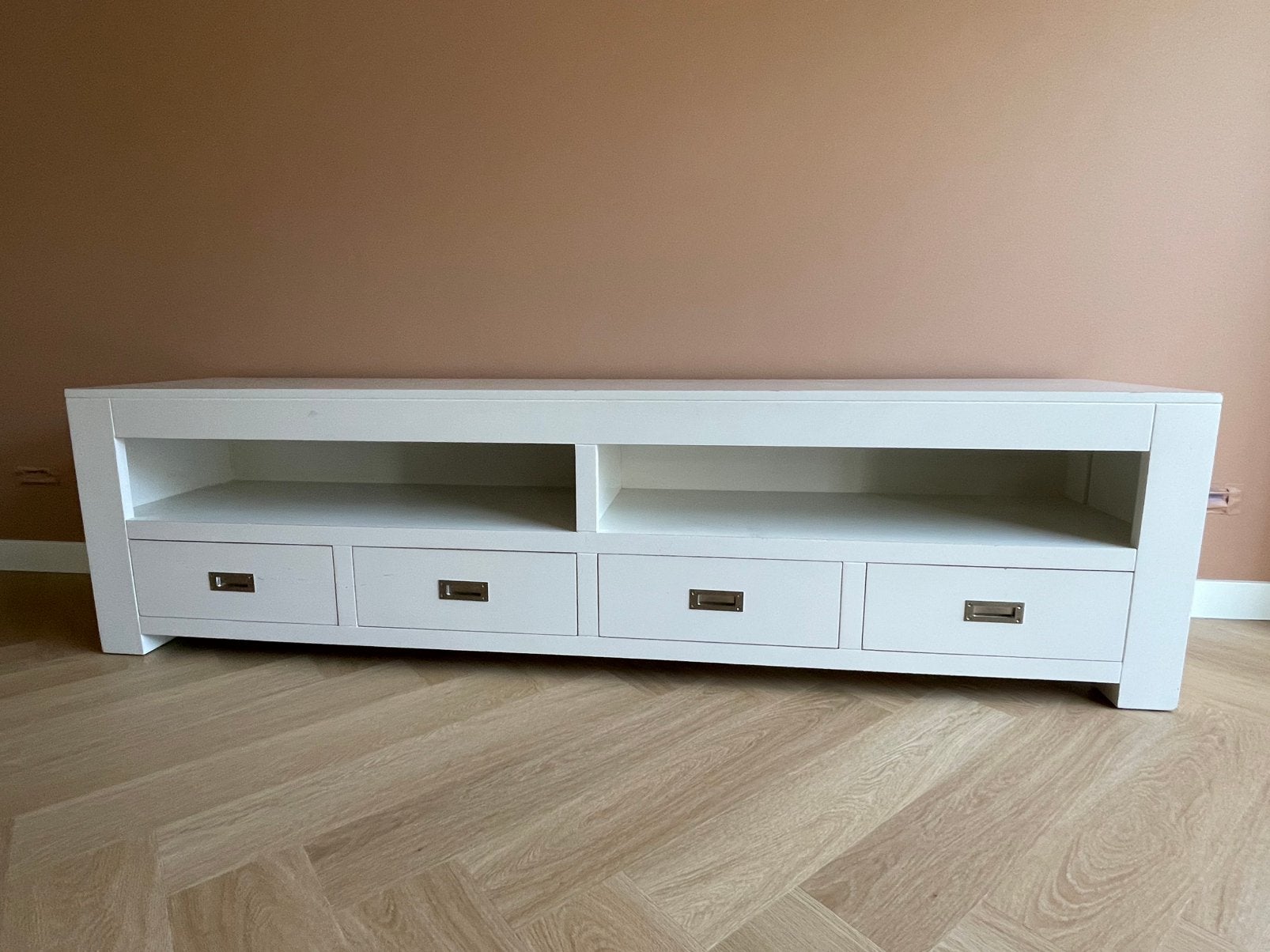 TV meubel Troubadour, Huis en Inrichting, Kasten | Televisiemeubels, Ophalen, Overige materialen, Gebruikt, 200 cm of meer