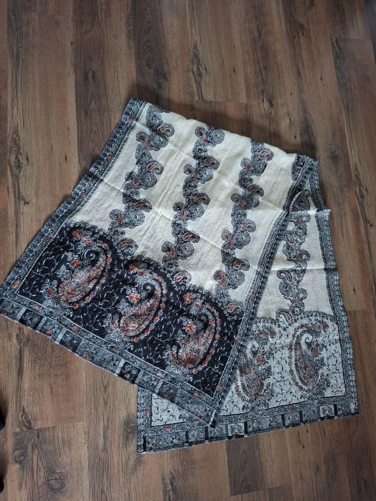 Mala Alisha 100% Pure Wol Pashmina Sjaal, Ophalen of Verzenden, Zo goed als nieuw, Pashmina