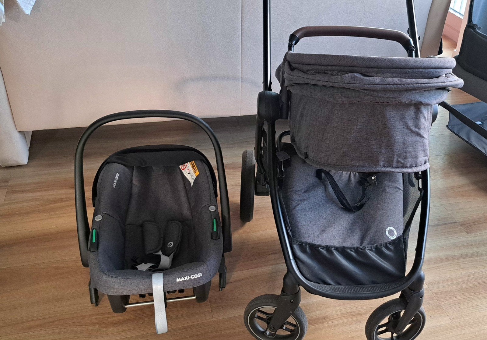 Maxi-Cosi 3-in-1 kinderwagen met autostoel en accessoires, Ophalen of Verzenden, Gebruikt, 0 t/m 13 kg, Maxi-Cosi