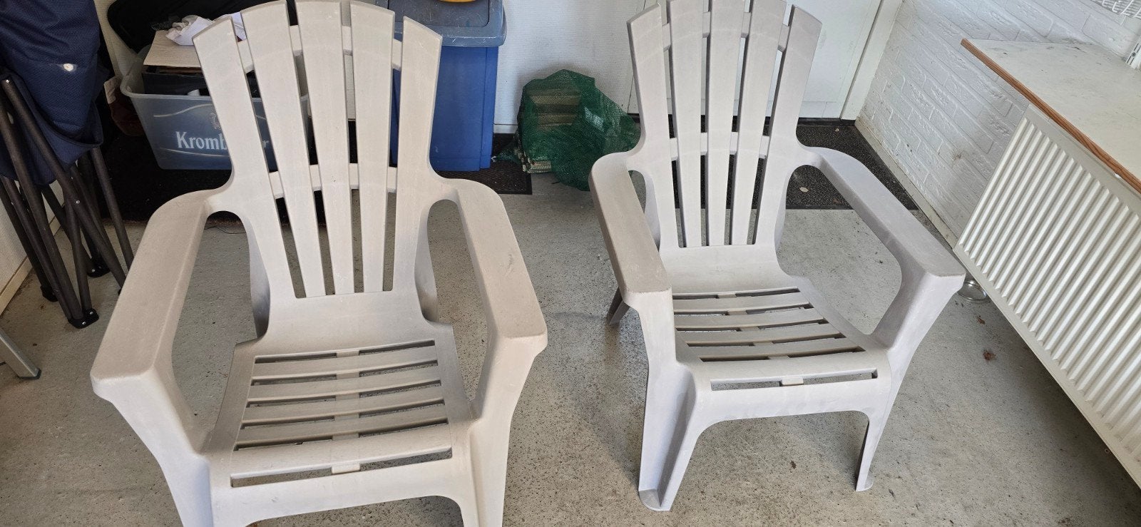 tuinstoel  Adirondack, Ophalen of Verzenden, Gebruikt, Kunststof, Stapelbaar