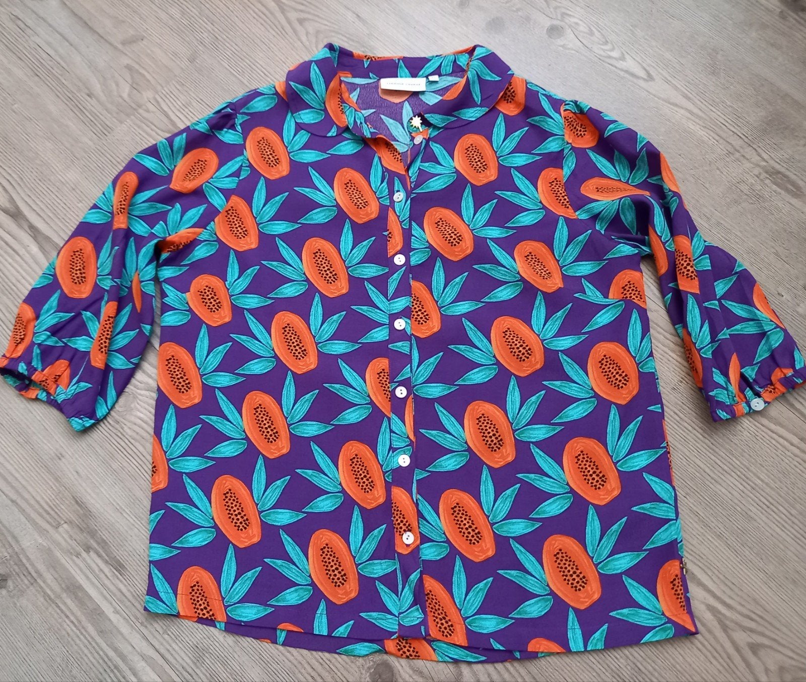 Fabienne Chapot blouse Mt. XS/S Nieuwstaat, Verzenden, Oranje, Zo goed als nieuw, Fabienne Chapot