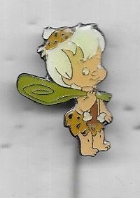 BAM BAM UIT DE FLINTSTONES STRIP SERIE, Ophalen of Verzenden, Gebruikt, Overige onderwerpen, Speldje of Pin