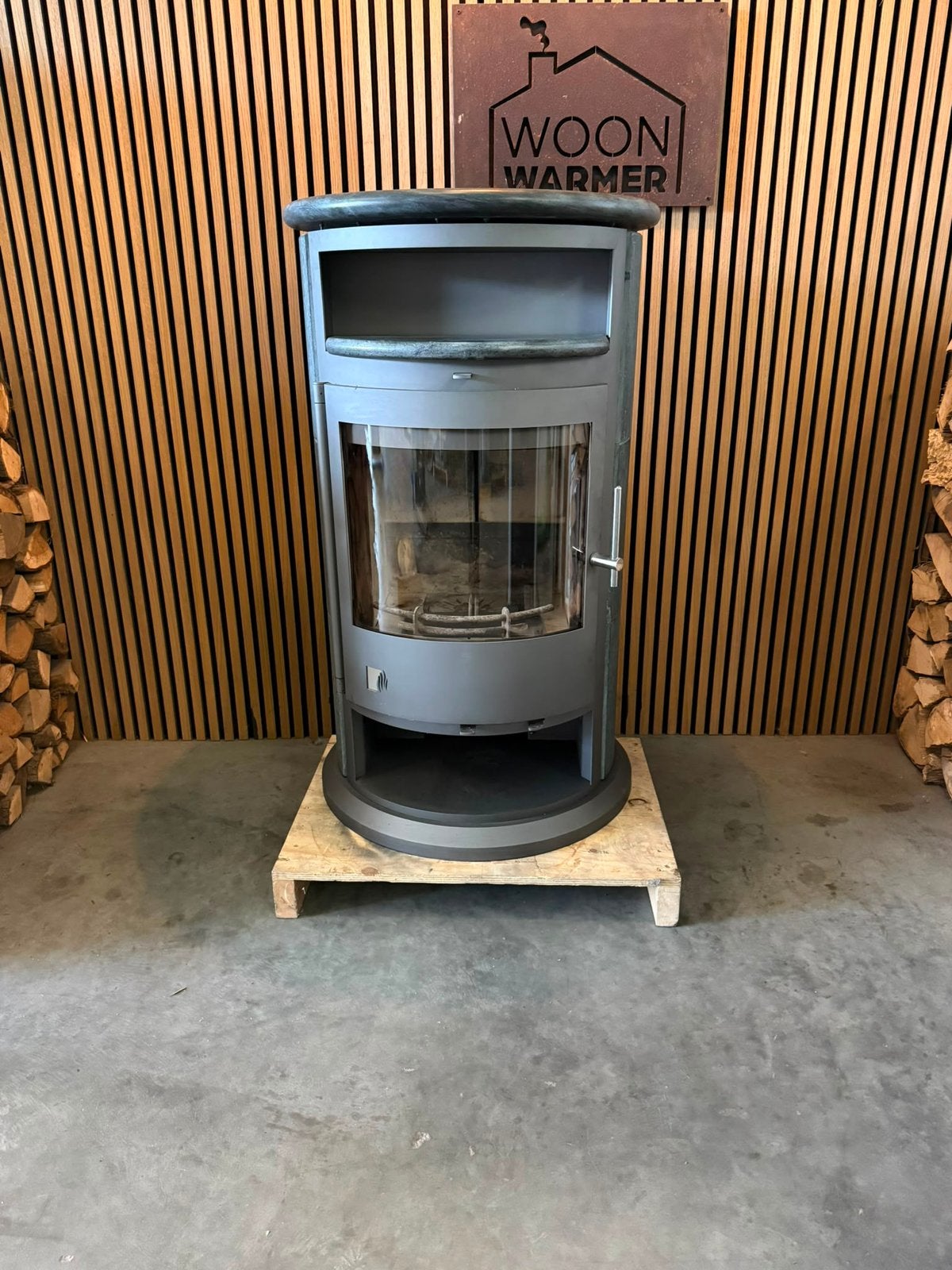 26071 Speksteenkachel Drooff 9kw, Huis en Inrichting, Ophalen, Info@woonwarmer.nl, 4269rm, Gebruikt
