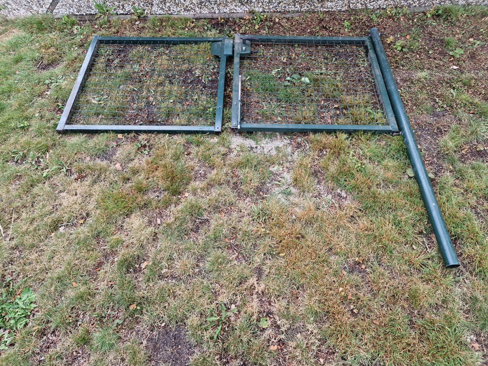 Draaihekken toegangspoort 2 delig 90 x 200 cm (hxl), Ophalen, IJzer