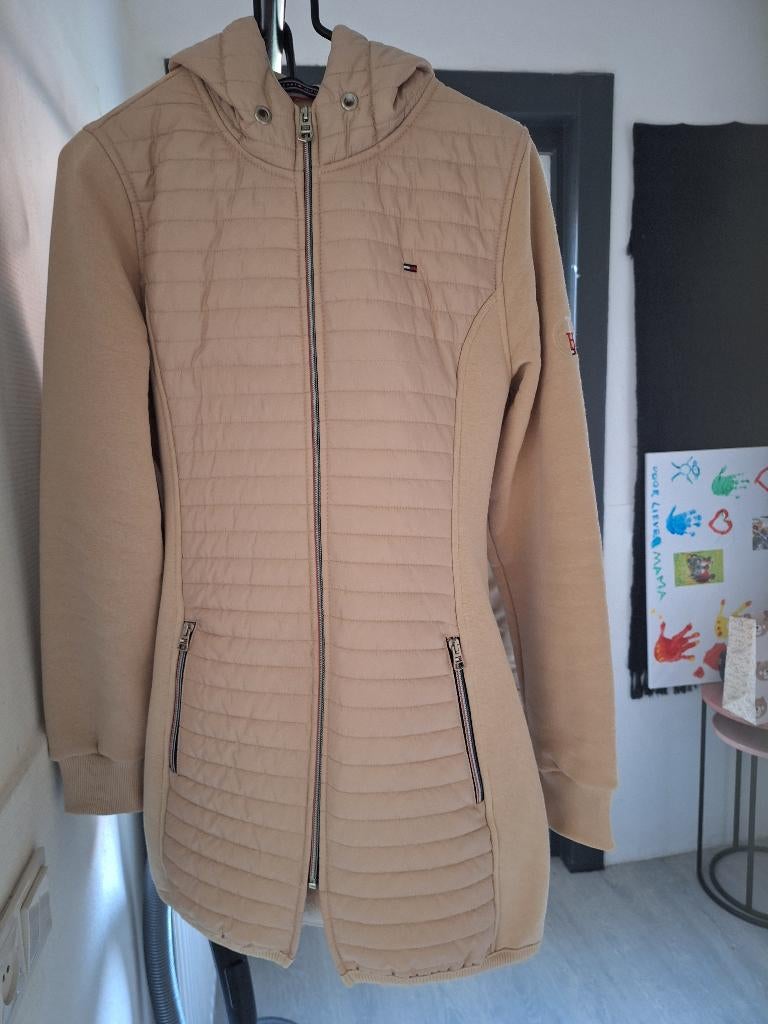 Tommy hilfiger jas, Beige, Ophalen of Verzenden, Maat 36 (S), Gedragen