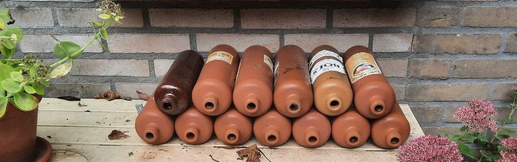 stenen kruiken van kruidendranken - leeg - decoratie -13 ex., Ophalen, Gebruikt