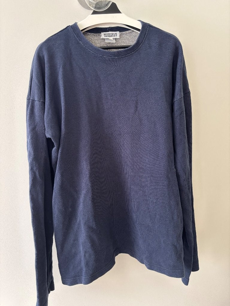 MONIQUE VAN HEIST: Navy sweater M, Maat 38/40 (M), Blauw, Ophalen of Verzenden, Zo goed als nieuw