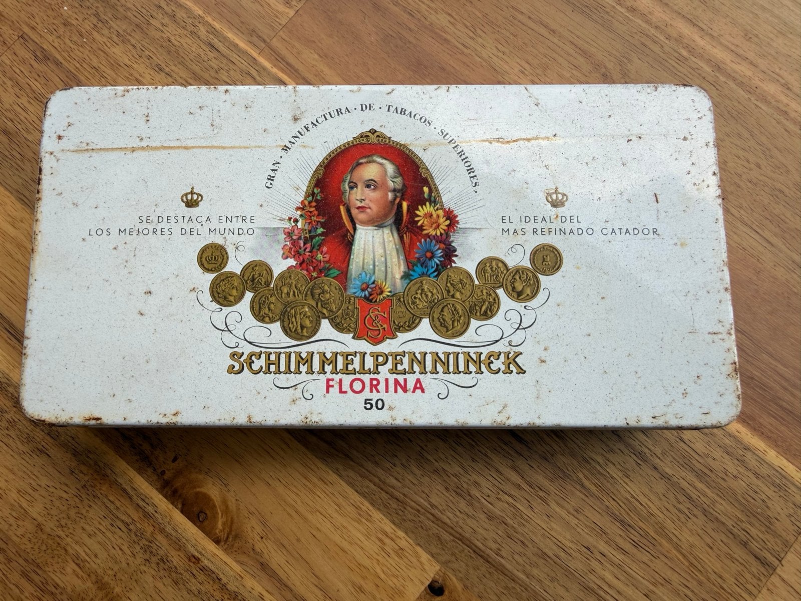 Vintage Schimmelpenninck Florina sigarenblik, Verzamelen, Ophalen of Verzenden, Gebruikt, Overige, Overige merken