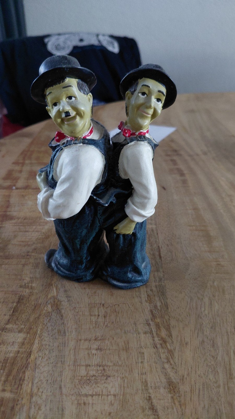 Laurel en Hardy beeldje - Vintage decoratie, Verzamelen, Ophalen of Verzenden, Gebruikt