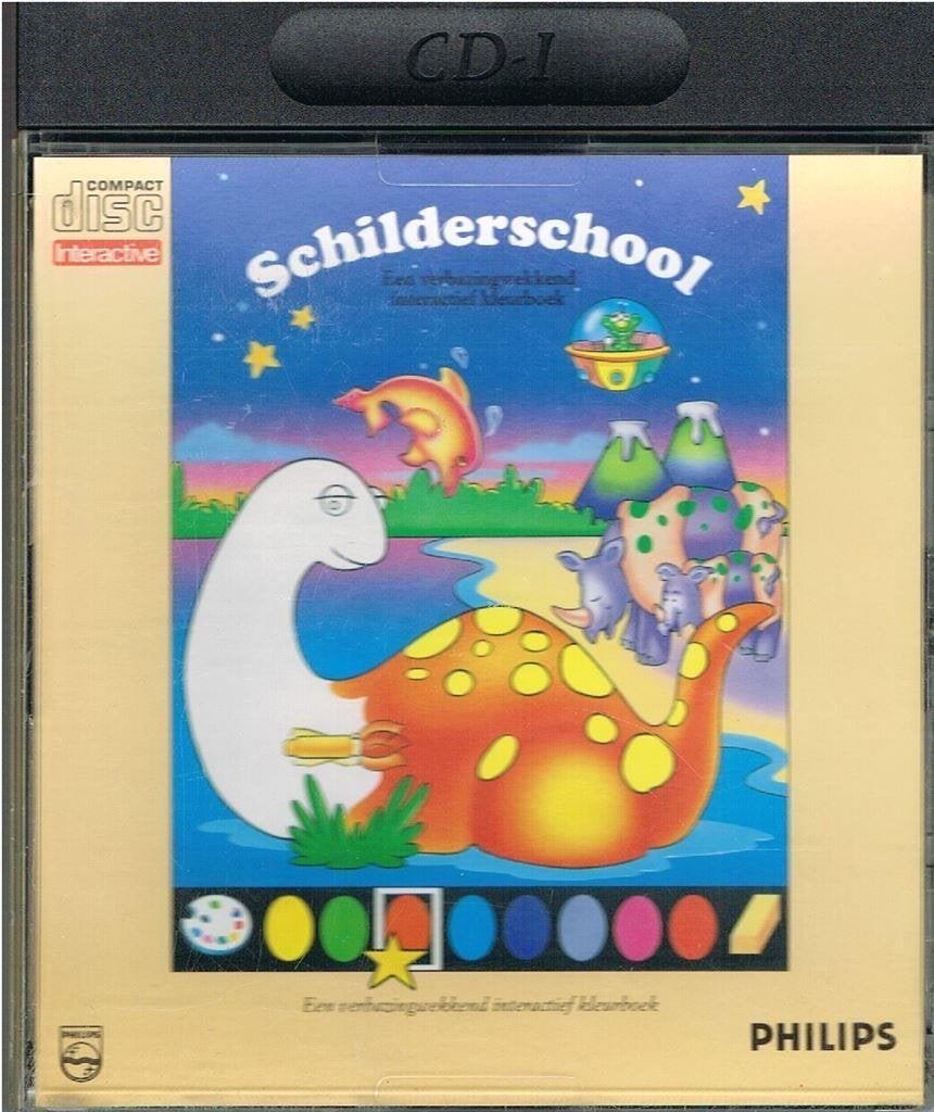 CD-I van Schilderschool, 1 speler, Ophalen of Verzenden, Zo goed als nieuw, Vanaf 3 jaar