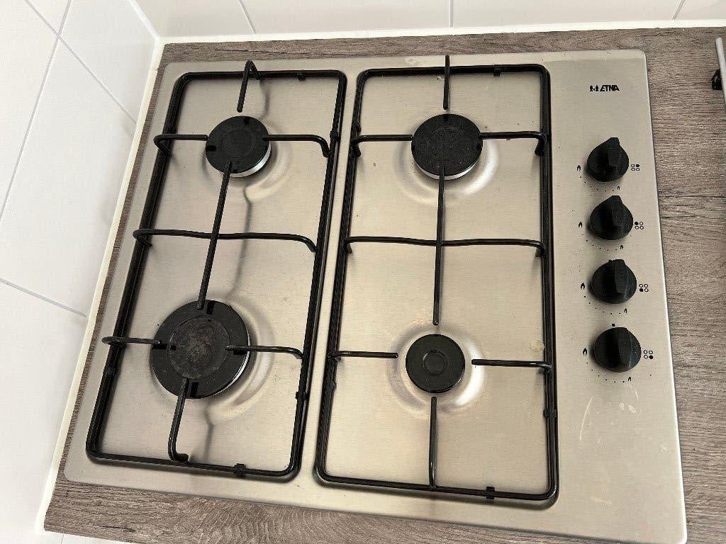 Etna inbouw gaskookplaat met elektrische ontsteking, Ophalen, 4 kookzones, Zo goed als nieuw, Inbouw