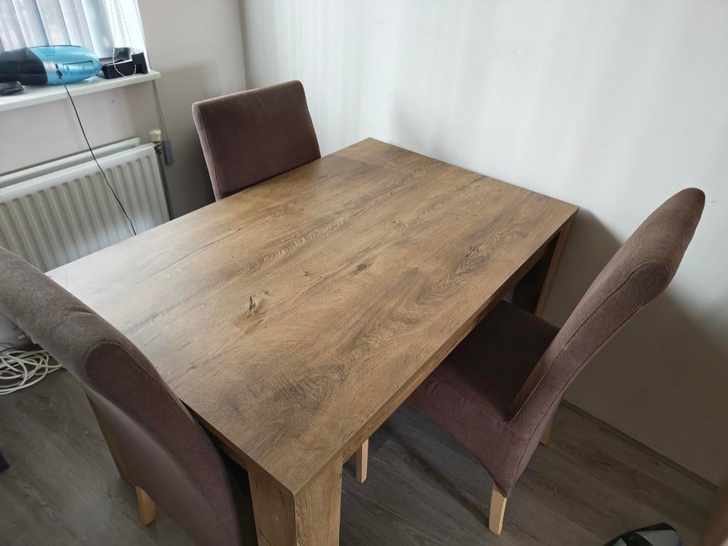 Jysk Vedde eettafel 120x80, Huis en Inrichting, Tafels | Eettafels, Ophalen, Gebruikt, 100 tot 150 cm, 50 tot 100 cm