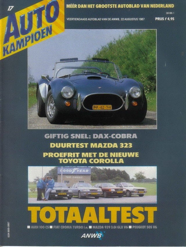 Autokampioen 17 1987 : Saab 96 - Cobra Dax - Peugeot 505 V6, Ophalen of Verzenden, Gelezen, Algemeen
