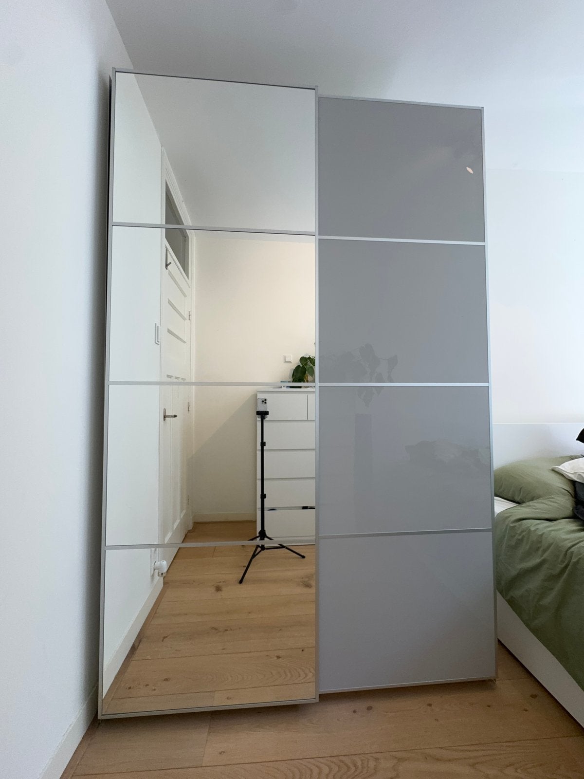 IKEA PAX kledingkast 150x236 | schuifdeuren met spiegel, Ophalen, Gebruikt, 150 tot 200 cm, 50 tot 75 cm