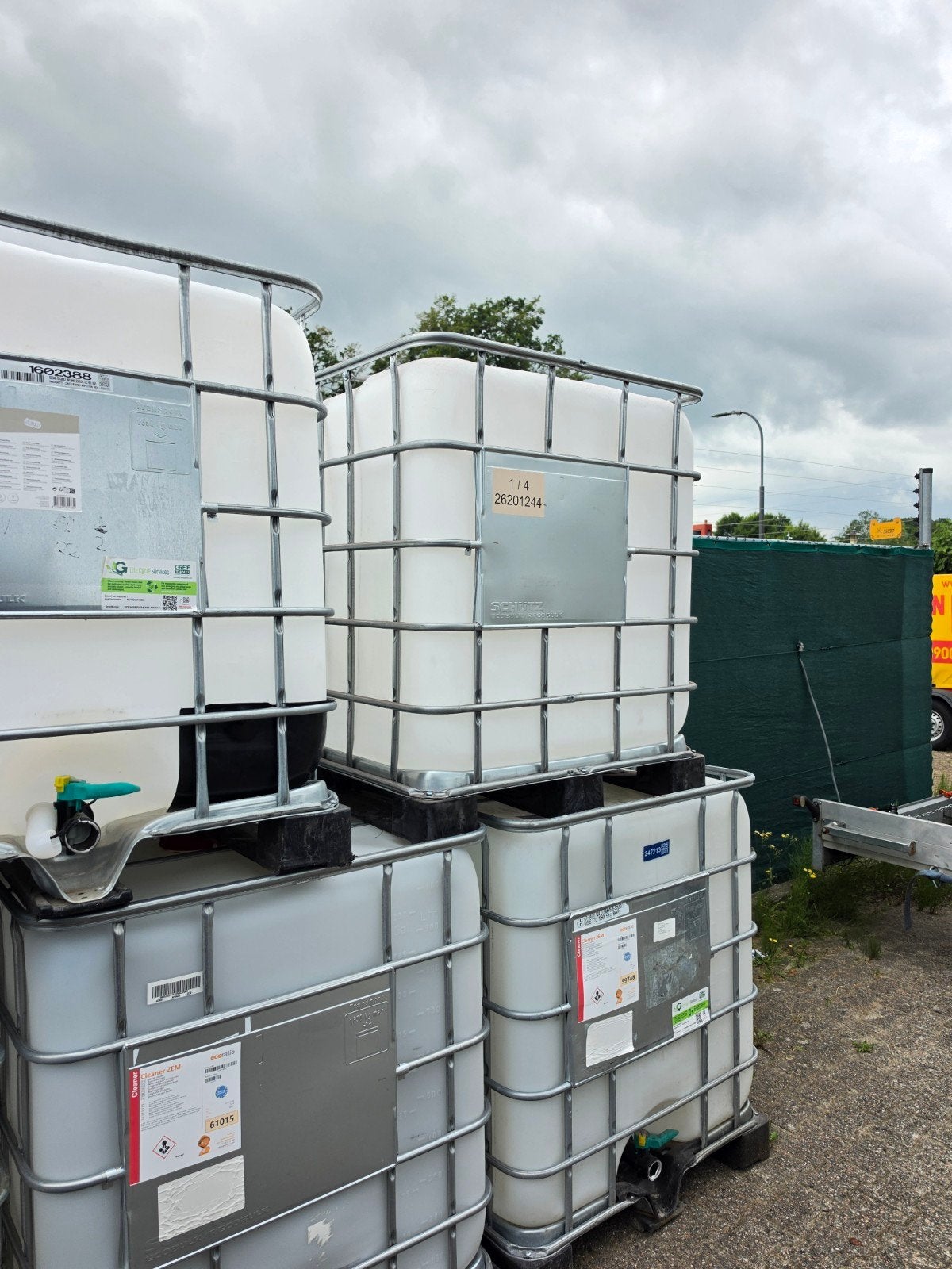 IBC Vaten - 1000 Liter Opslagcontainers, Tuin en Terras, Regentonnen, Ophalen of Verzenden