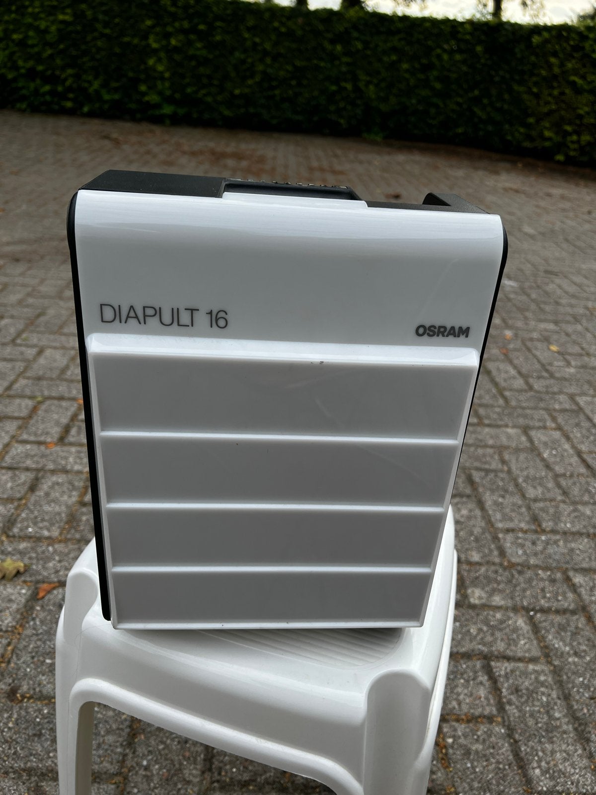 Osram Diapult 16 / Diastar 200 diaprojector, Ophalen of Verzenden, Gebruikt, Met scherm