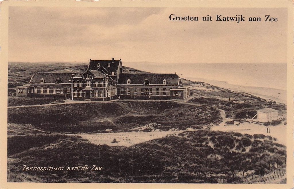 703-392-023 Zeehospitium aan De Zee Groeten uit Katwijk, Verzamelen, Ansichtkaarten | Nederland, Verzenden, Voor 1920, Zuid-Holland