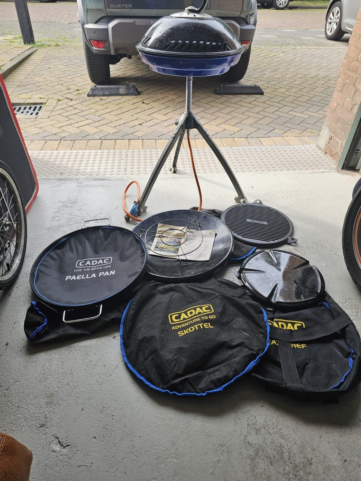 Cadac Skottelbraai met diverse accessoires, Ophalen of Verzenden, Gebruikt, Cadac