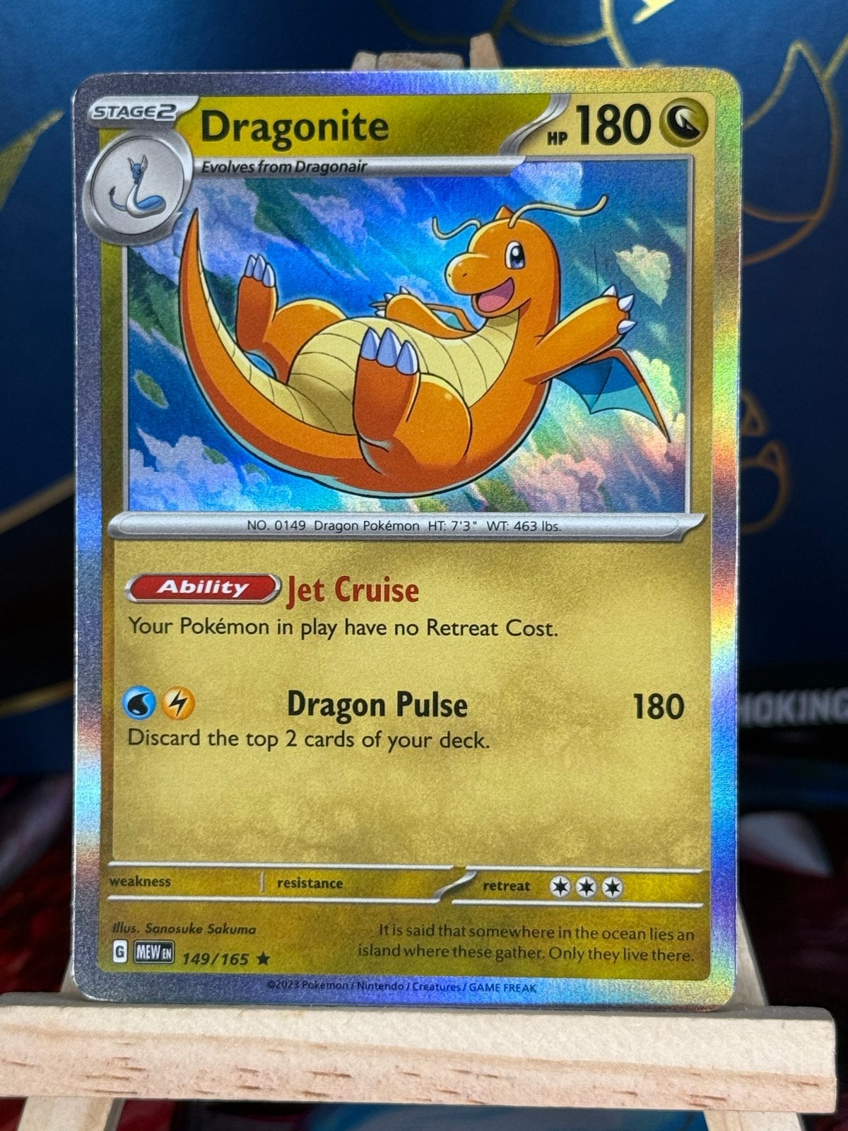 Dragonite #149 | Pokemon Scarlet & Violet 151, Ophalen of Verzenden, Zo goed als nieuw, Losse kaart, Foil