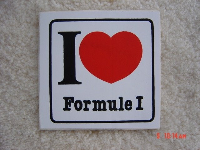 hardrijders doodrijders i love Formule1 Boyesen stickers, Ophalen of Verzenden