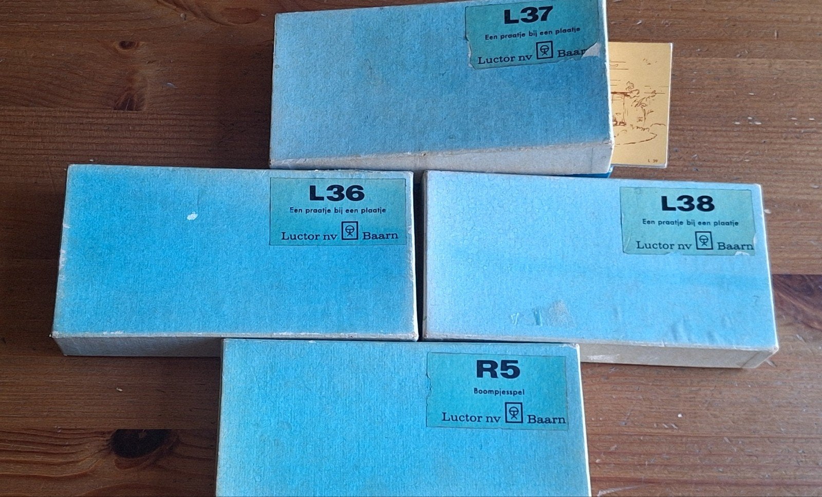 Oude Educatief Leer/Lees spellen jaren 50/60, Ophalen