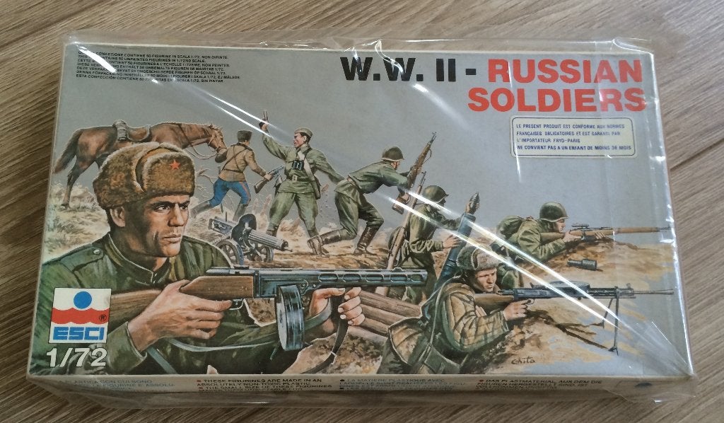 Esci set 203 WW 2 Russian Soldiers (1/72), Verzamelen, Ophalen of Verzenden, Zo goed als nieuw