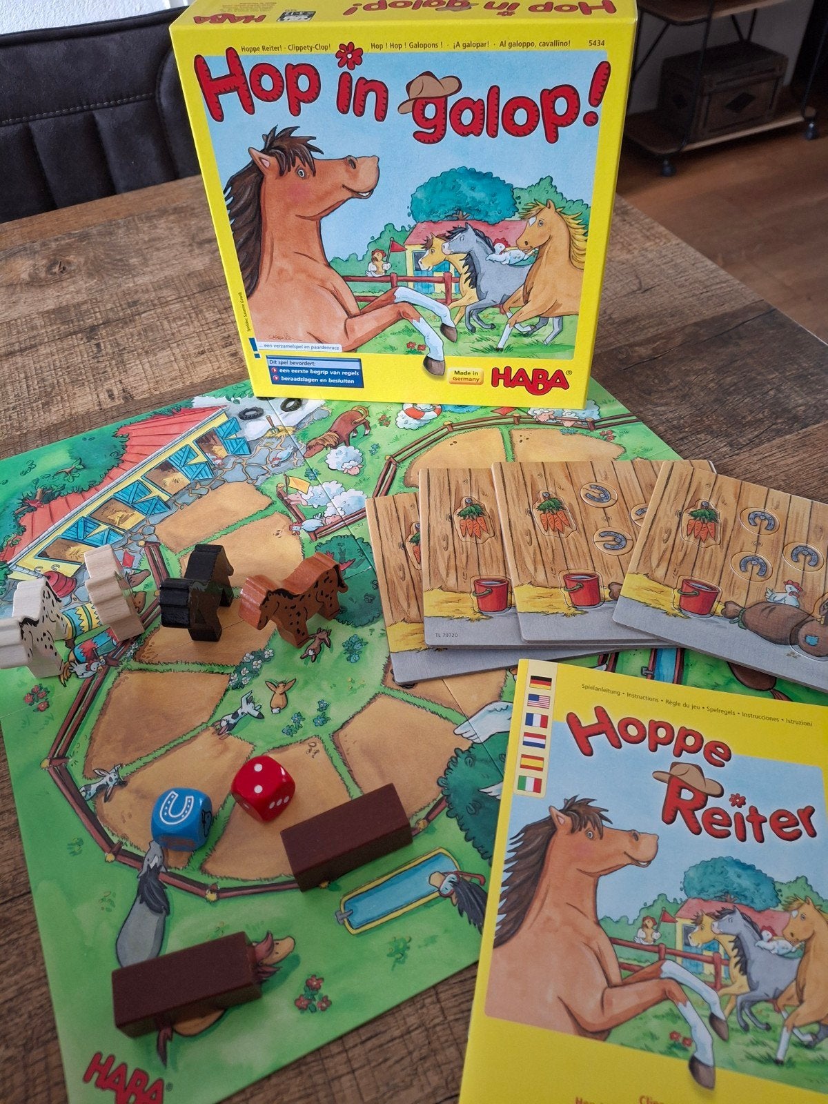 Hop in galop haba, Hobby en Vrije tijd, Gezelschapsspellen | Bordspellen, Ophalen of Verzenden, Zo goed als nieuw