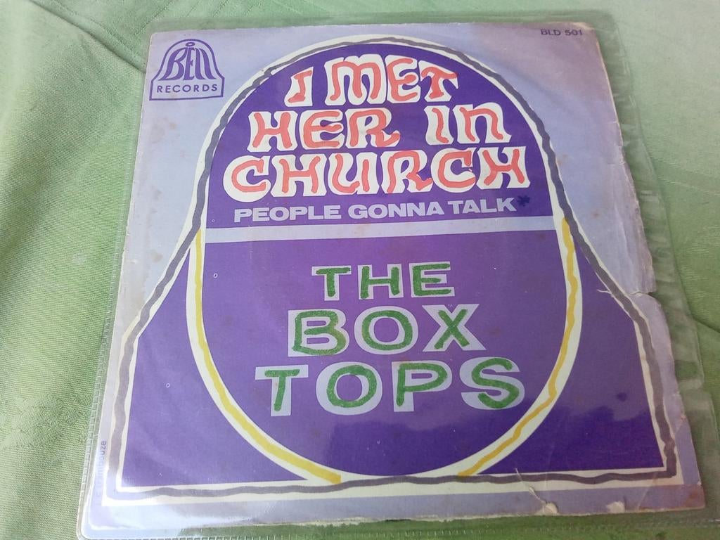 The Boxtops.      I met her in church, Verzenden, 7 inch, Single, Zo goed als nieuw