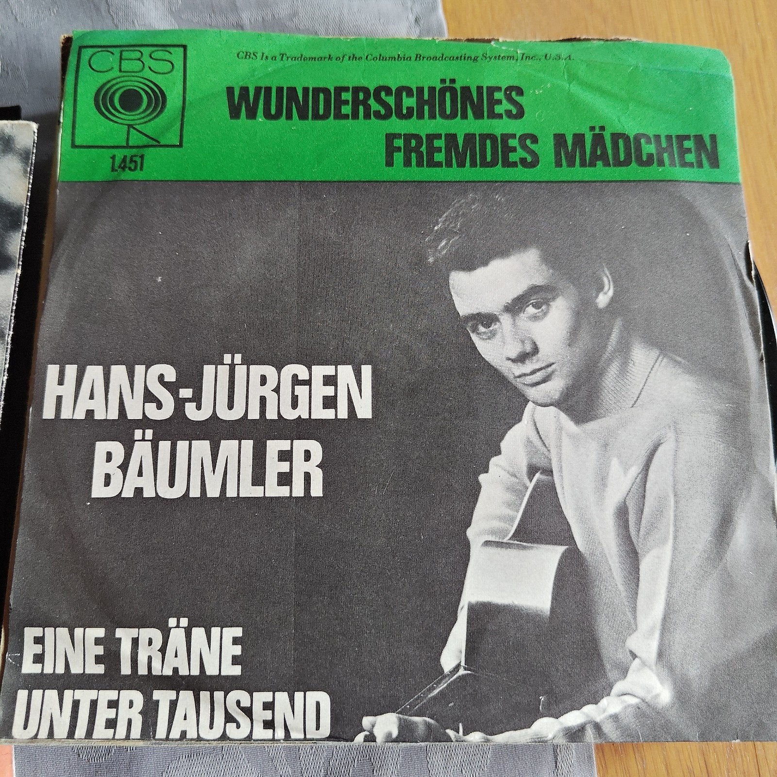 Hans-Jürgen Bäumler - Wunderschönes Fremdes Mädchen EP, Gebruikt, 7 inch, EP, Schlager