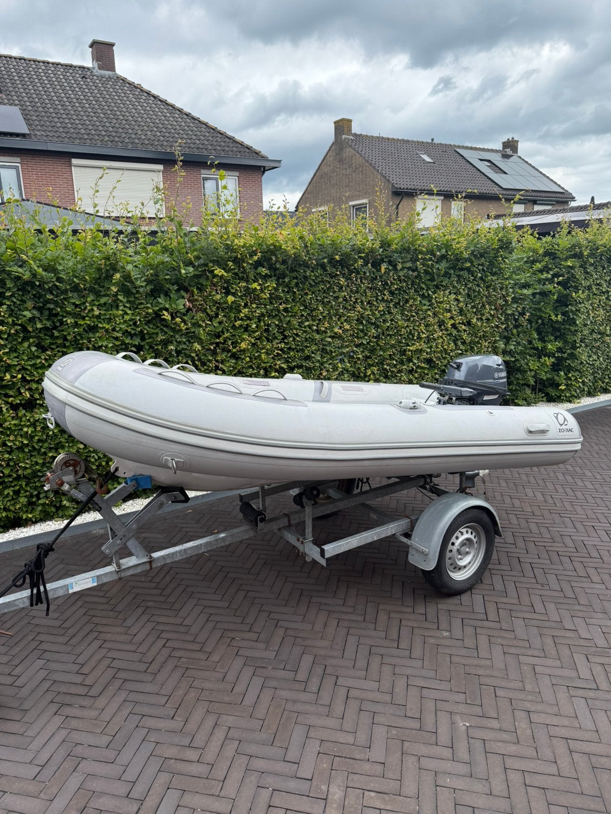 Zodiac 330 alu rib deluxe + 15 PK yamaha motor, Ophalen, Aluminium, Gebruikt, 15 pk