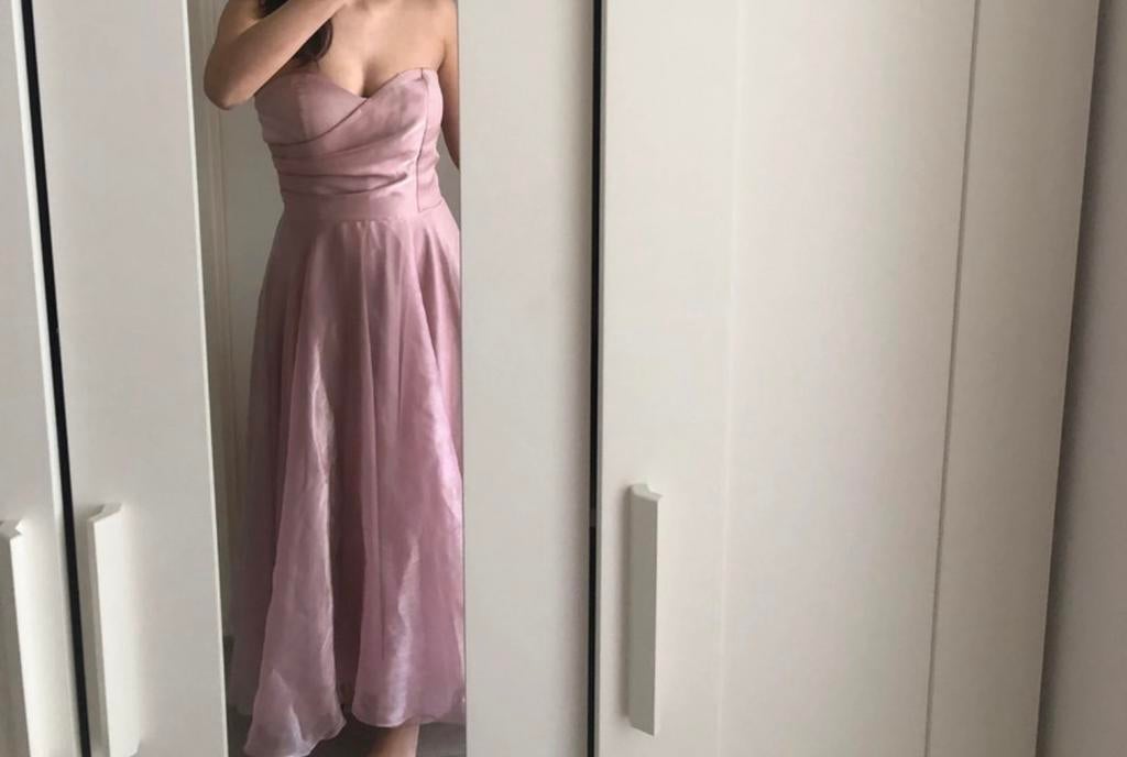 Baby roze gelegenheidsjurk, Kleding | Dames, Gelegenheidskleding, Zo goed als nieuw, Galajurk, Maat 34 (XS) of kleiner, Roze, Ophalen of Verzenden