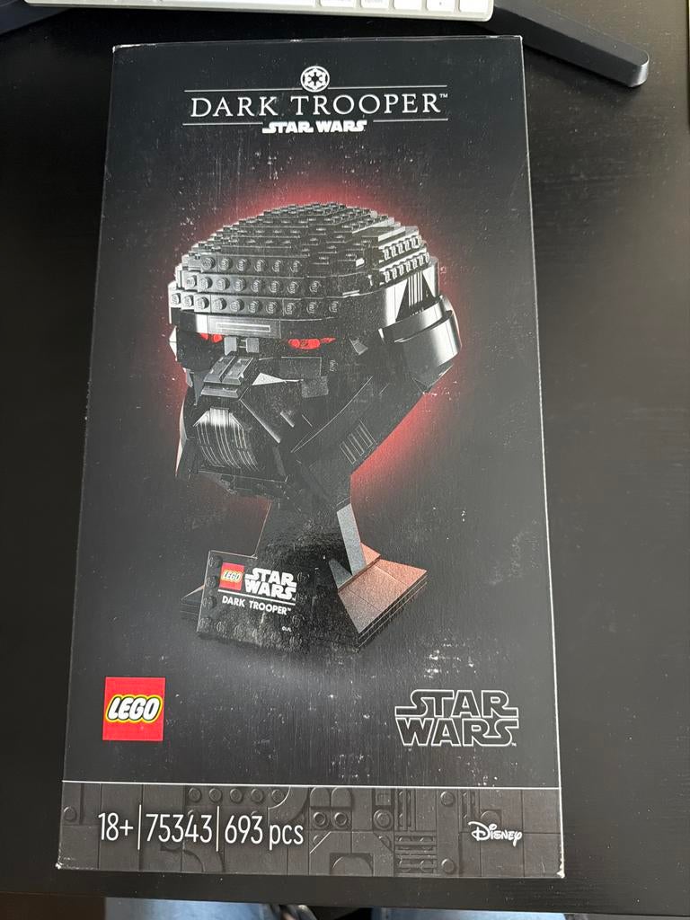 LEGO Star Wars Dark Trooper Helm (75343) - Nieuw in doos, Verzamelen, Speelgoed, Nieuw, Ophalen of Verzenden